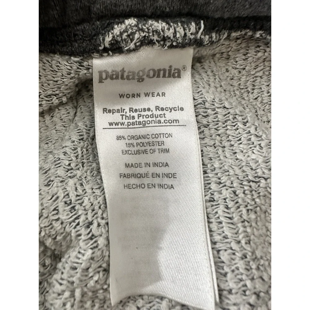 Patagonia Joggers Fleece Sweatpants Men's Medium Gray Pockets Outdoor Stretch